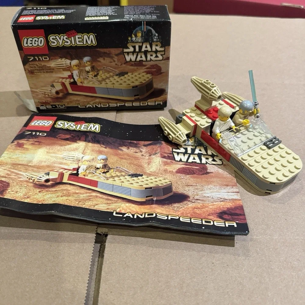 Lego 1999 Star Wars 7101 7110 71111 7121 7128 Complete Manual Box Mini figures